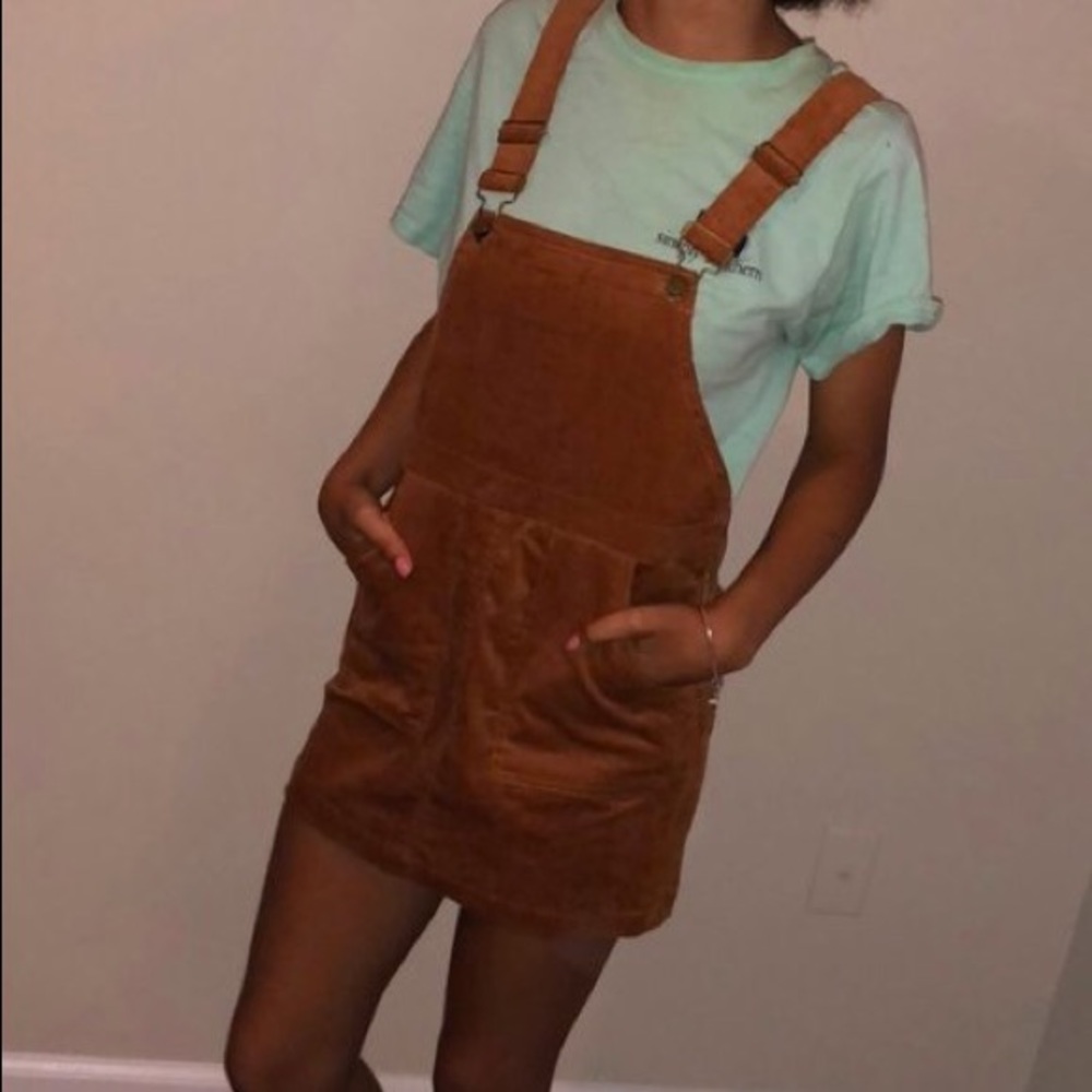 Brown Overall Dress